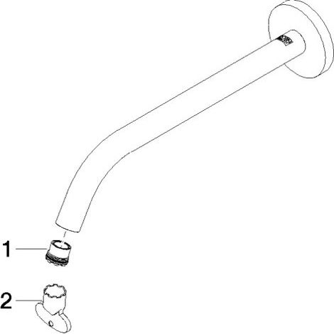 Dornbracht 90282232400-00 Bec de robinet Pièces de rechange
