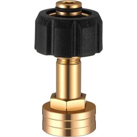 Female M22 14mm to 3/4 Inch Garden Hose Adapter for High Pressure Washer (1/4)