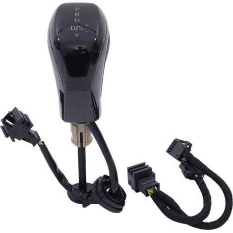 Pommeau de levier de vitesse personnalisé pour Volkswagen à boîte automatique, avec LED noire et finition perforée. Comprend également un pommeau de levier de vitesse rouge avec LED et finition perfor (1/4)