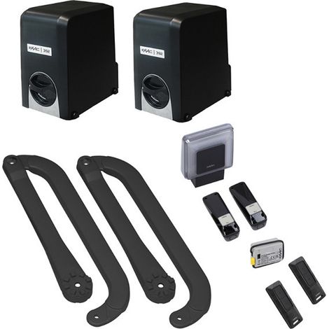 Faac – Kit de motorisation de portail 24V – Charge maximale 350 kg – Longueur de vantail 2,5 m – Moteur 250 Nm – 1045851 (1/3)
