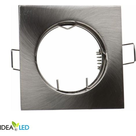 Foco de techo IP20 cuadrado satinado GU10 ID-1072 Idealed (1/2)