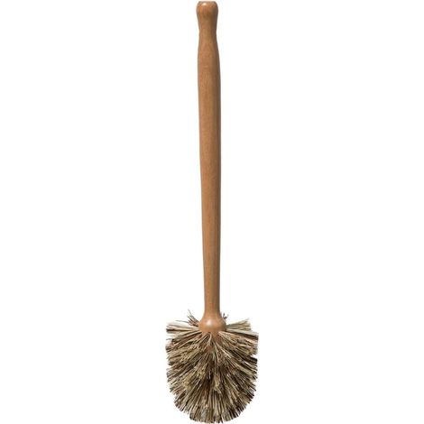 Brosse WC - 1 Unité - Bois - Tête Remplaçable - Nettoyage Profond - Salle de Bain - 35 cm (1/5)