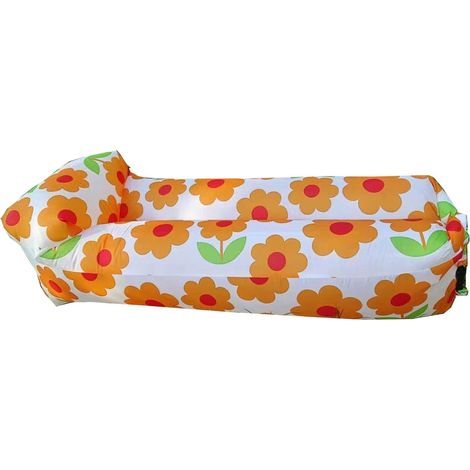 Canapé gonflable paresseux, canapé gonflable portable d'extérieur pour la plage, sac de couchage gonflable pliable pour le camping et les festivals de musique (1/4)