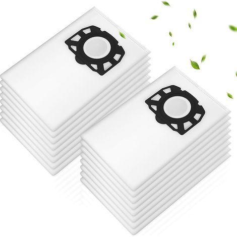 16 sacs d'aspirateur KFI 357 pour Kärcher WD2 Plus / WD3 / KWD1 / KWD2 / KWD3 /WD3.200-WD3.800M/SE4001/SE4002/, adaptés aux aspirateurs eau et poussière pour Kärcher,pourKärcher2.863-314.0 (1/5)