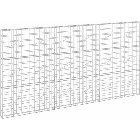 Gabione mit 5 mm Draht und 10x10 cm Maschen 300x10x150 cm vidaXL