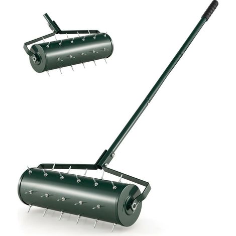 53 cm Rouleau Aérateur de Pelouse Manuel pour Aérer le Sol avec 33 Pointes pour Gazon et Jardin (1/5)