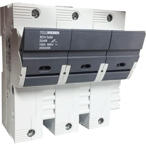 Italweber portafusibile  sez. bch 3x58 125a 690v 2303058 (1/3)