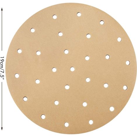 Sacs pour friteuse, papier filtre imperméable pour friture, papier sulfurisé rond perforé pour friteuses (1/5)
