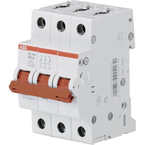 Interrupteur (Sd200) 3 pôles 32A 2CDD283101R0032 ABB 363003 (1/2)
