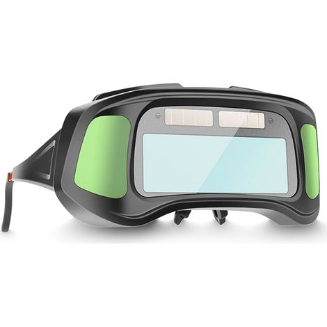 Lunettes de soudage à gradation automatique, grande vue, couleur réelle, lunettes de protection à obscurcissement automatique pour la coupe par meulage à l'arc (1/5)