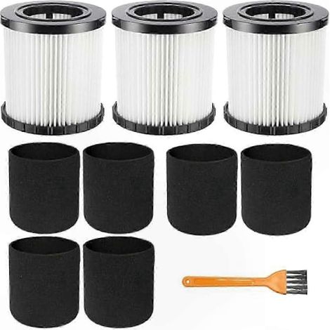 3er-Pack HEPA-Filter für 20-V-Nass-/Trockensauger, inklusive Schaumstoffhüllen (1/5)