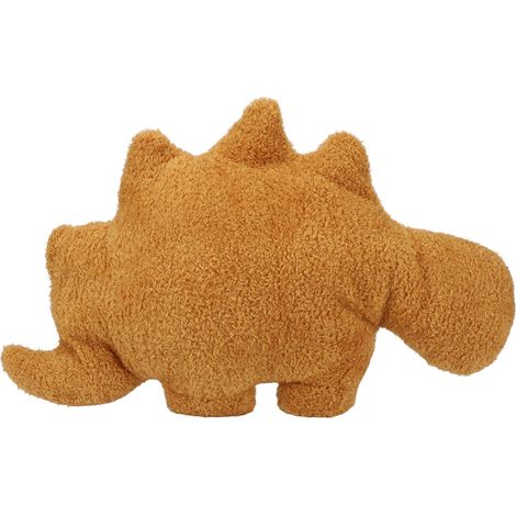 Coussin en peluche dinosaure orange, adorable, coutures fines, compagnon de sommeil, animal à câliner, peluche de 43 cm (1/5)