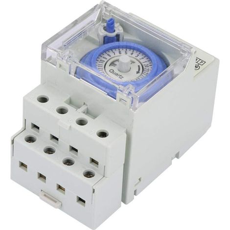Timer, interruttore orario 24 ore, timer 110-230 V SUL 181H Timer meccanico analogico Controllore interruttore orario manuale/automatico per guida DIN