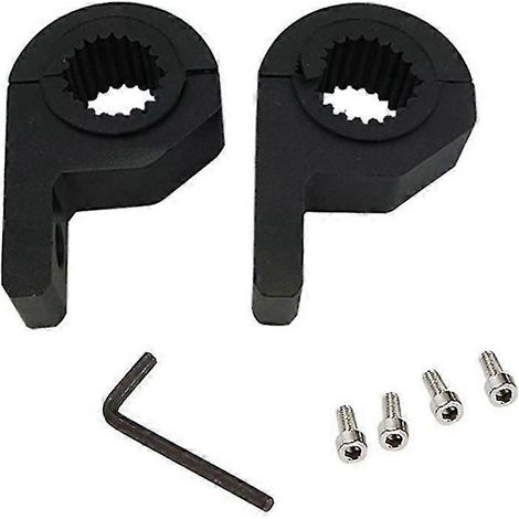Support de fixation universel (2 pièces) pour phares antibrouillard et projecteurs longue portée, fixation par pince, diamètre 15-30 mm, pour voiture et moto. (1/5)