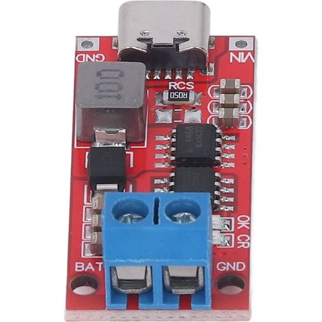 Lithium-Batterie-Boost-Modul mit Typ-C-Schnittstelle, Aufwärtswandler zum Schutz, DC 3–6 V, 2 A (1/5)