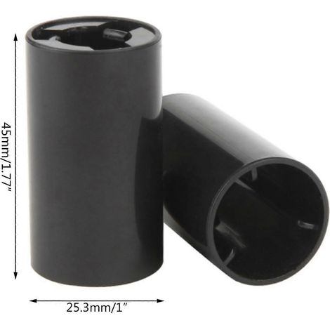 Adaptateur de batterie 2A-C (tube/boîtier en plastique noir) - Lot de 5 (1/2)