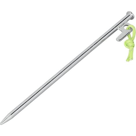 Estaca para roca de 30 cm de acero galvanizado con gancho en p heavy duty