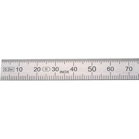 HELIOS PREISSER Stahlmaßstab L.1500mm STA biegsam Teilung B =mm/1/2mm - 460230 (1/4)