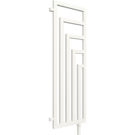 Scaldasalviette ad acqua calda bianco 1140mm di altezza e 360mm di larghezza - 421 Watt - ANG1140/360DWZXB