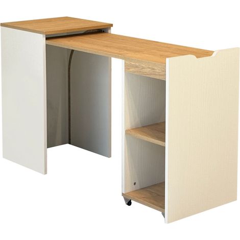 Holzschreibtisch "Modulo" - 97 x 47 x 75 cm - Beige