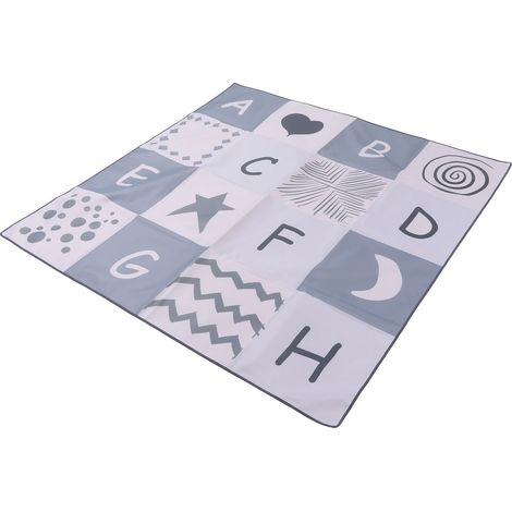 Baby-Spielmatte, 130 x 130 cm (51,2 x 51,2 Zoll), groß, rutschfest, wasserdicht und strapazierfähig, aus Nylon, ideal für Zuhause, Camping und Outdoor-Aktivitäten. (1/5)