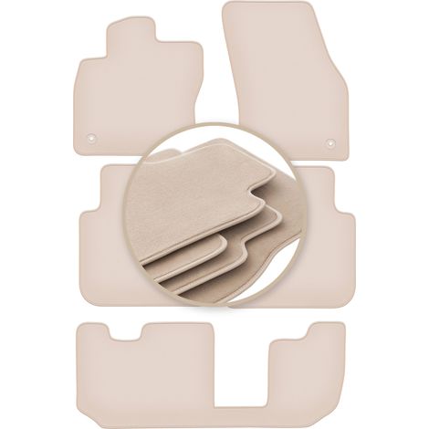 Tapis de sol beiges haut de gamme pour : Volkswagen Tiguan Allspace 7 places 2017 (1/5)