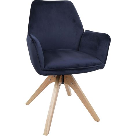 Chaise de salle à manger HWC-G67, chaise de table à manger, chaise de cuisine, chaise avec accoudoir (1/3)