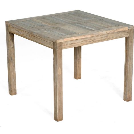 SunnySmart Gartentisch Wellington Old Teak grey-washed 90x90 cm (1/5)