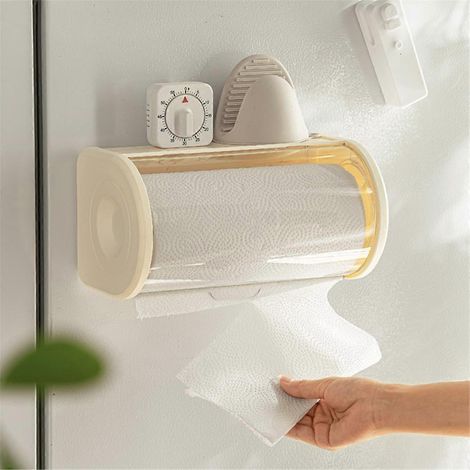 Badezimmer-Papierhandtuchhalter, große Rollenhalterung zur Wandmontage B--