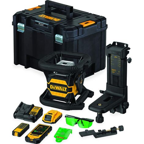 Niveau Laser Rotatif XR 18V 2Ah Faisceau Vert avec Fonction Tool Connect, DCE080D1GS-QW (1/3)