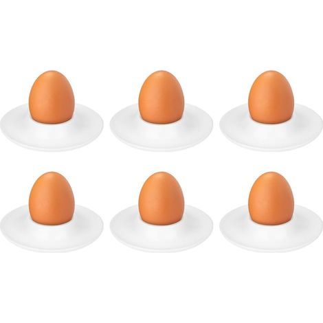 Coquetiers Silicone Blanc – Empilables, Anti-Chute, Lavables