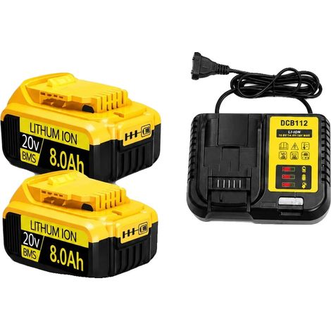 Batteria di ricambio, compatibilità 20V, autonomia prolungata, Polonia-20V Dewalt 8.-b (1/2)