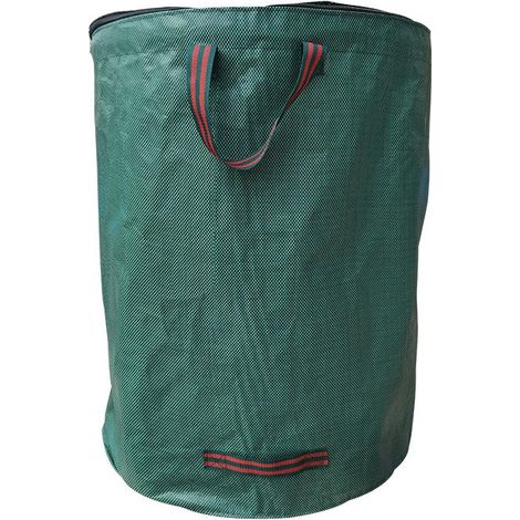 Lot de 3 sacs de jardin avec couvercle refermable Sac à déchets de jardin de 272 L avec fond renforcé Sac à feuilles autoportant et pliable avec 4 poignées solides Pour déchets de jardin (1/5)