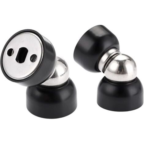 Set di 2 potenti fermaporta magnetici – Mini fermaporta in acciaio inossidabile con viti, robusti fermaporta magnetici per camera da letto, bagno, cucina, ufficio domestico (1/4)
