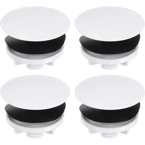 4 Pièces Couvercle de Trou d'Évier de Cuisine 2 Pouces Blanc (1/5)