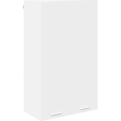Vidaxl – Meuble haut de cuisine suspendu blanc 60 x 31 x 100 cm – Bois d'ingénierie – Rangement efficace pour ustensiles et casseroles (1/5)