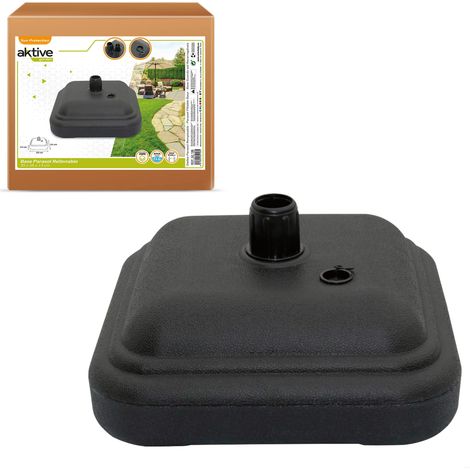 Base per Ombrellone Aktive 44,5 x 12,5 x 44,5 cm Nero Plastica (1/5)