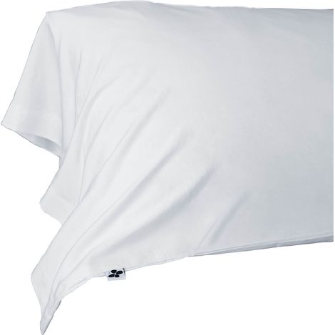 Taie de traversin en bambou 85x185 cm blanc