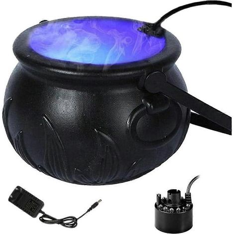 Halloween-Hexenkessel mit Nebelmaschine, Dekorationsartikel mit EU-Stecker