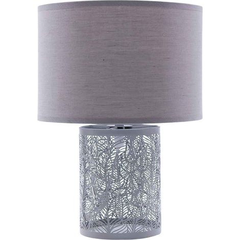 Lampada in metallo grigio, Ø22H31 cm (1/2)