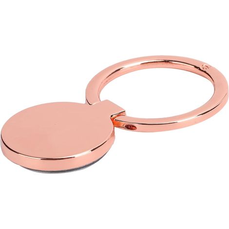 Porte-Bague en Métal Mince  Poignée de Téléphone Magnétique Rotative à 360 ° pour Support de Voiture, Support pour Smartphones de Visualisation Vidéo HD (Or Rose) (1/5)