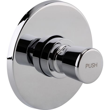Chrome Timed Non Concussive Concealed Shower Valve Self Closing Gym Pool Schools (1/4)
