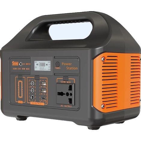 Station de puissance, capacité de batterie de 230Wh, tension de sortie AC 110V/220V, tension de sortie DC 5V 2.4A et DC 12V 3A, entrée de charge solaire 15V-20V, modes de lumière LED 4 (1/5)