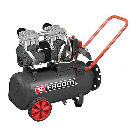 Compresseur professionnel Bicylindre débruité Facom - 10 Bar - 2,5 HP - 24 L - 427521 (1/2)