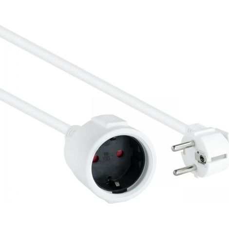 Prolunga elettrica Schuko Cee7 Bianco 5m Nanocable 10.22.0605-w (1/3)