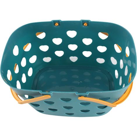 Panier de Rangement pour Salle de Bain avec Anse Portable, Design Ajouré Multifonction - PP, 220g (1/5)