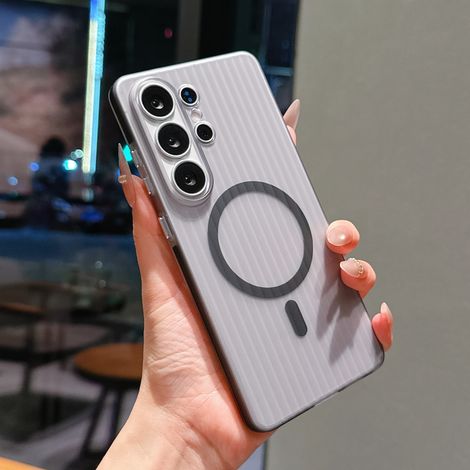 Coque souple transparente givrée ondulée antidérapante pour Samsung S26 noir (1/5)