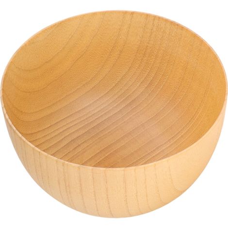Bol en Bois Rond pour Cuisine - Récipient Alimentaire Léger pour Noix, Apétitifs, Fruits et Snacks - Taille Petite, Design Simple et Élégant (1/5)