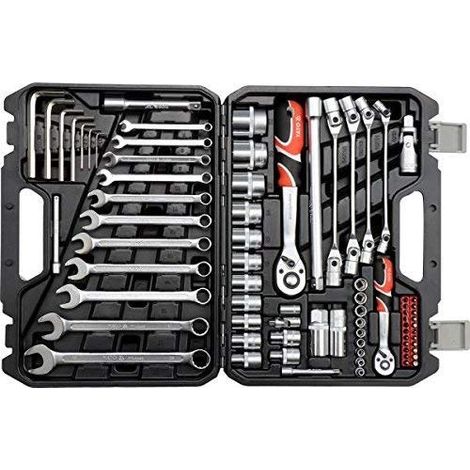 SET DI UTENSILI 1/2'' 1/4'' 77 PEZZI L - YT-38781 (1/4)