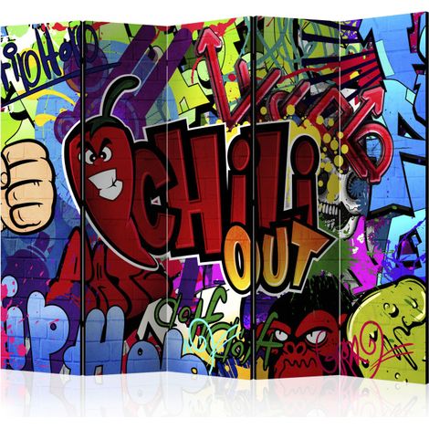 Paravent 5 Volets "Chili Out" 172x225cm (1/2)